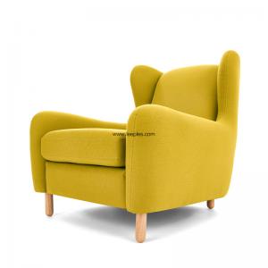 French style fabric textile leisure lounge chair hotel furniture sofa chair design