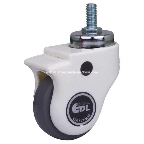 Customization 3" 60kg Threaded Swivel TPE Medical Caster E3733-57 with Brake