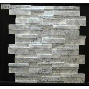 China Cloudy Gray Hand Split 6x24 Cultured Stone Veneer Panels on sale
