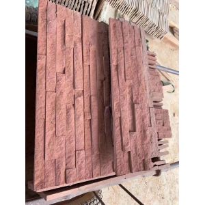 Frost Resistant Red Sandstone Wall Cladding For Exterior Background Veneers