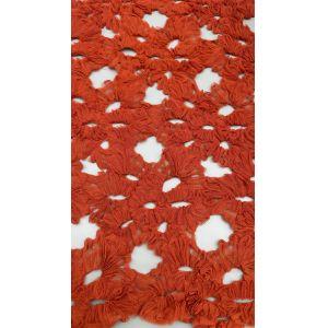 Luxury Ruffled Lace Fabric Handcrafted Layered Tulle With Hollow-up For Dramatic