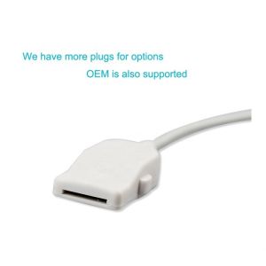 TPU SpO2 Adapter Cable CE Certification And Gray Reusable Sensor spo2 extension