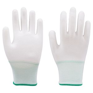 13 Gauge PU Coated Polyester Handling Gloves Breathable