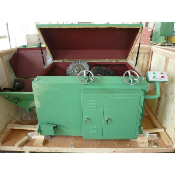 Customized 1440rpm Wire Rod Shot Blasting Machine , Wire Cleaning Machine For