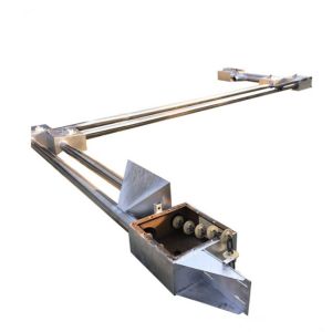 Chain Screw Tube Conveyor 0.4KW - 22KW Power 13-75 R/Min Rotating Speed