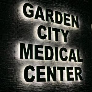 China Advertising Custom Backlit Letter PC Acrylic 3D Letters LED Illuminated Sign for Office Wall on sale