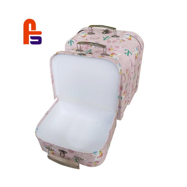 Quality Decorative Cardboard Suitcase Box Matt Lamination Printing Long Service Life wholesale