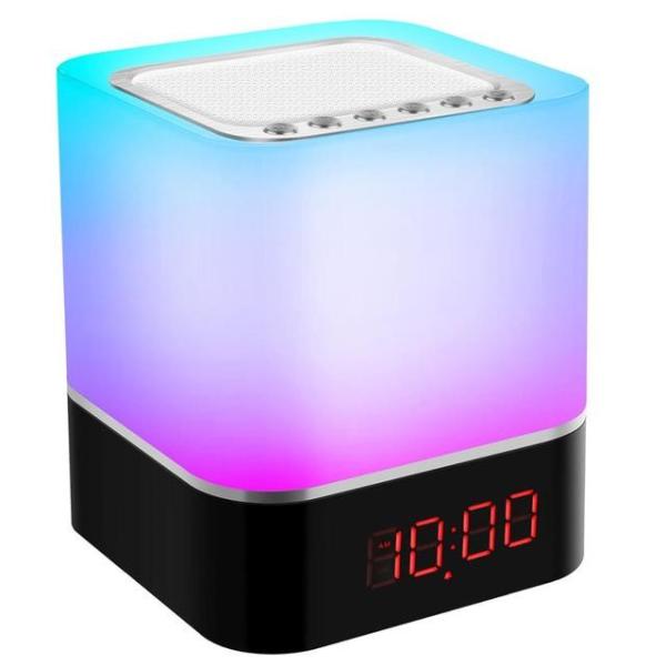 5w 3.7v 2600mAh LED Touch Night Light Wireless Speaker Portable Bedside Lamp