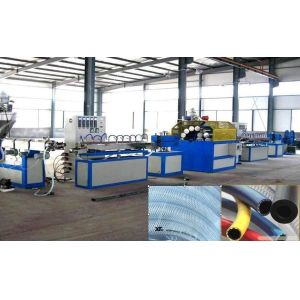China Soft PVC Fiber Reinforced Hose Production Line / PVC Braided Fiber Hose Extrusion Line on sale