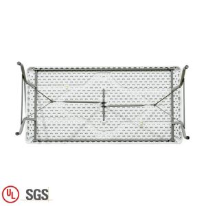 Foldable White Picnic Table Ideal for Outdoor Camping Hiking and Travelling 152