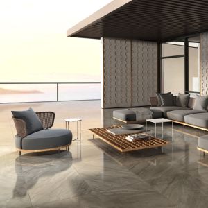 Commercial Restaurant Floor Tiles Full Body Porcelain in Different Types of