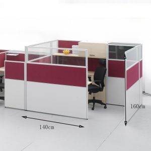 High Office Partition Cubicle Private Staff Modular Workstation System