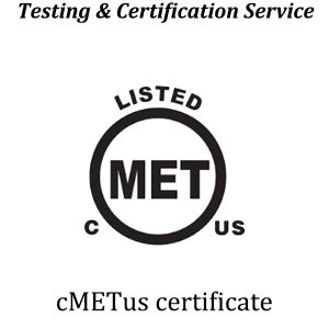 US MET Certification MET'S Safety Certification Mark UL Mark Same Validity In