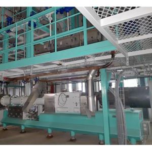 Double Screw Floating Fish Feed Pellet Making Machine 8-12t/h Capacity