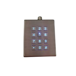 Stroke 0.45mm IP68 Dynamic Desktop Backlit Keypad Vandal Scratch Proof