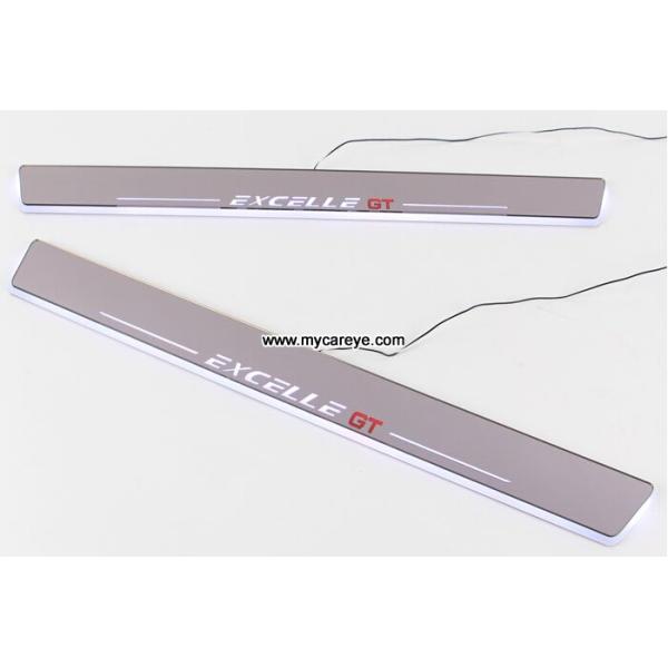 Buick Excelle GT LED Lights car pedal side step sill door moving scuff plate