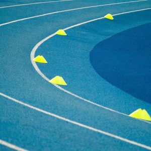 Environmentally Eco Sports Flooring Recycled Spray Coat System IAAF