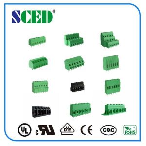 Cheap Brass 5.08mm Spacing PA66 300V 10A M3 Screw Terminal Block Connector 14 - 30 AWG for sale