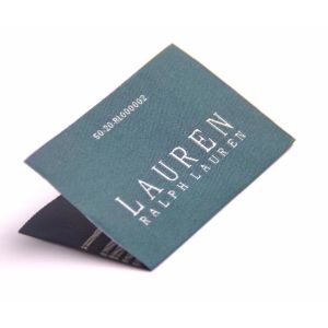 China High Density Clothing Woven Labels For Apparel Damask Cotton Customized on sale
