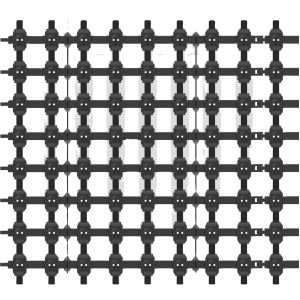 LED Injection Grille Screen Transparent For Flexible Advertising Media