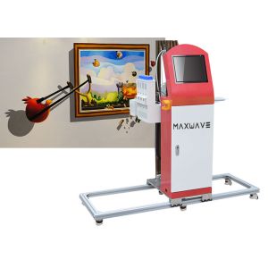 3.5m Height UV Wall Mural Printer 1440dpi TX800 Double Head Servo Motor