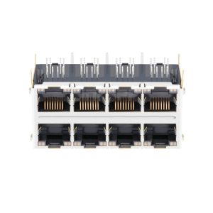 LPJG47561A55NL 1000 Base-T Integrated Magnetics 2x4 Port With Leds RJ45