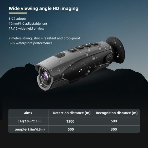 T-72 384x288 Handheld Thermal Imaging Monocular With Imager