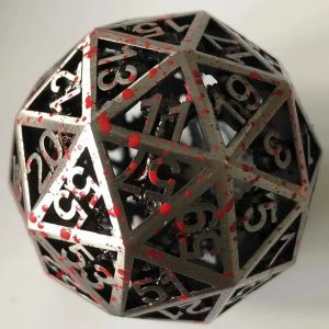 60D Macrobine Zinc Alloy Metal Dice Set Desktop Game Unique DND