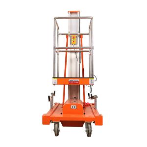 Cheap Aluminum Alloy Telescoping Vertical Mast Lift Platform Lightweight Lifting Device Shopping Mall Use for sale