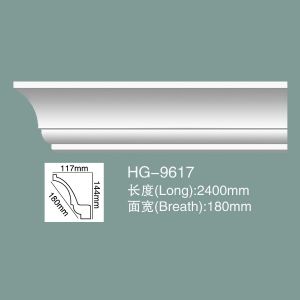 Cheap Cornice Moulding Polyurethane Crown Moulding HG-9617 for sale