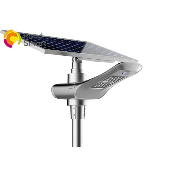 Quality 50w 9600lm High Power Solar Street Light With Lithium Ion Battery ,8m Height Pole wholesale