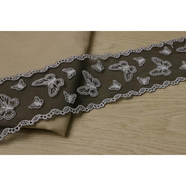 Quality 80mm Width Black And White Lace Trim Multifunctional Watersoluble wholesale