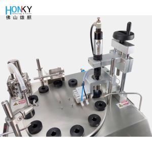 Desktop Semi-Automatic Vape Oil Liquid Filling And Capping Machine With Ceramic