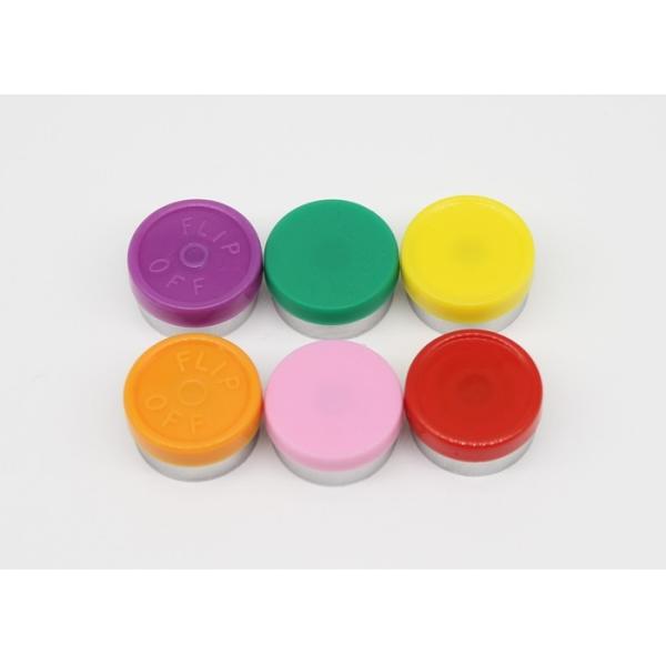 Quality 13mm Colorful Medicinal Aluminum Plastic Combination Flip Off Vial Caps wholesale