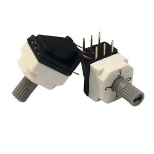 Cheap 10x10 Coding 3x3 Terminal 6 8 Position Rotary Switch With High Knob 6mm for sale