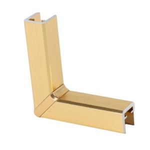 Black Aluminum Alloy Glass Railing Balustrades Handrails for Indoor Decoration