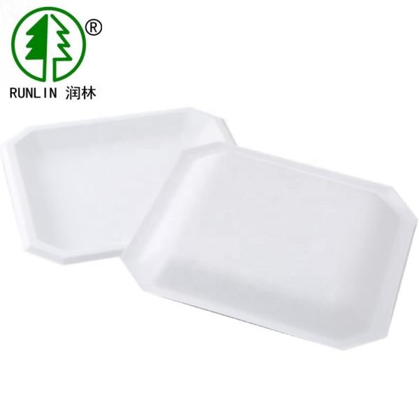 Sugarcane Bagasse Pulp Disposable Meat Tray Without Lid Biodegradable Trays For