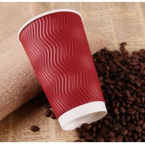 Food Grade Insulated Paper Drinking Cup , To Go Coffee Cups Disposable