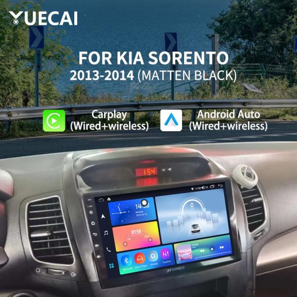 Quality Kia SORENTO 2013-2014 Car Navigation DVD Player with Black Frame Wiring Harness and 9 Inch Screen wholesale