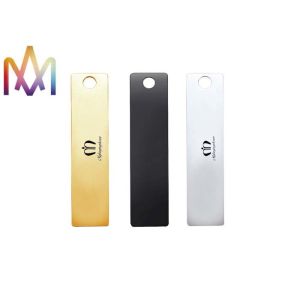 China 15x62.5mm Creative Keychains Rectangular Tags Engraved Charm Tags on sale