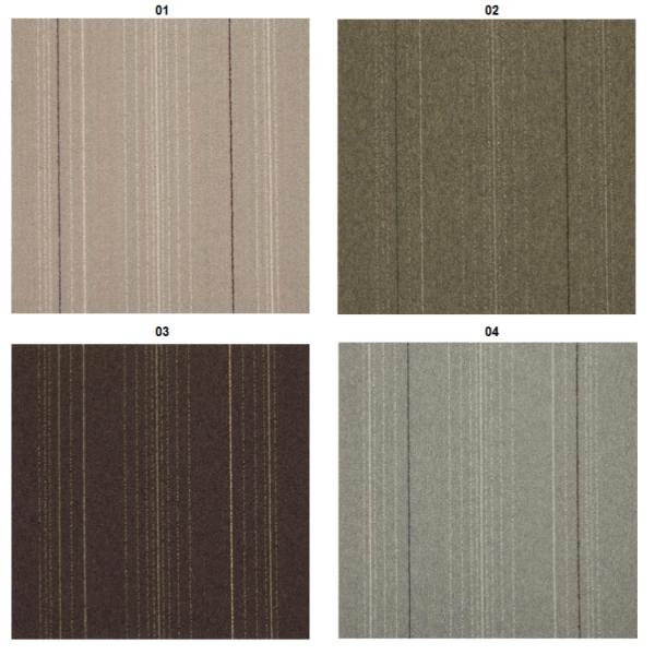Corridor Nylon Polyester Carpet Plain Color Striped Pattern PVC Backing