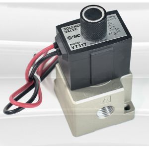 SMC 3 Port VT307 VT317 1/4" NBR Seal DC24V AC220V Direct Operated Poppet Type