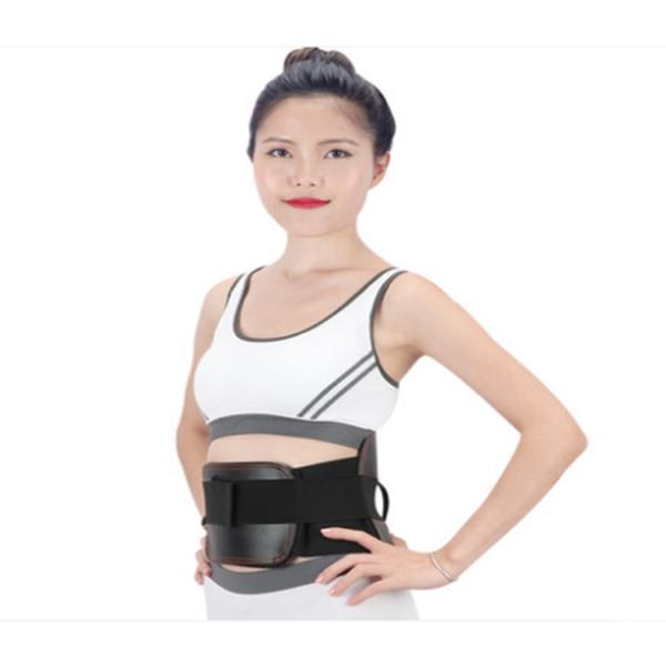 Leather Waist Back Support Belt , Back Straightening Belt For Office Chair