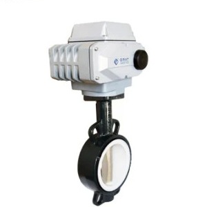 Soft Sealed Explosion Proof Electric Actuator Wafer Connection Butterfly Valve