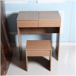 PVC Stool E1 MDF Modern Dressing Table EU Melamine With Mirrors