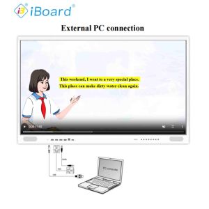 4K UHD Interactive Flat Panel 55 inch Smart TV with Updated Android System AI