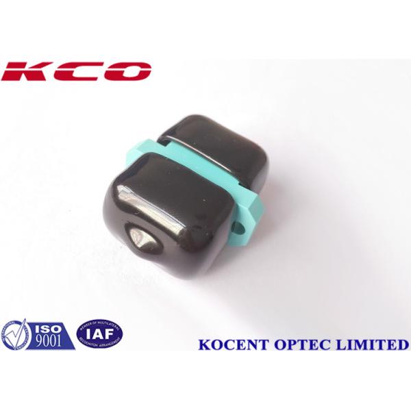 FTTA FTTH MPO Fiber Optic Adapters Aqua Color Low Insertion Loss With Flange OM3