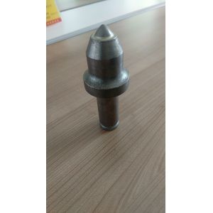 Tungsten Carbide Tips Chisel Drill Bit With Double Step Shank / Bullet Tooth