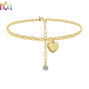 China Adjustable Womens Engraved Heart Pendant Bracelet on sale