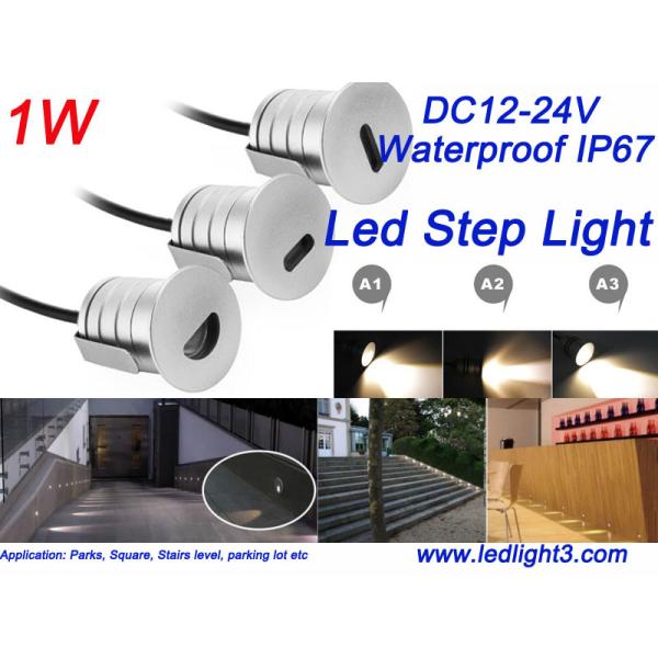 Mini 1W Led Inground Lighting Step light IP67Waterproof DC12-24V Led lamp three